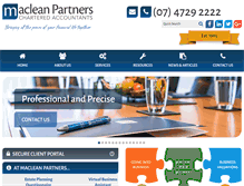 Tablet Screenshot of macleanpartners.com.au